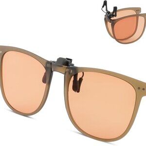 Clip-On, Flip-Up, Foldable Polarized Sunglasses (NWOT)